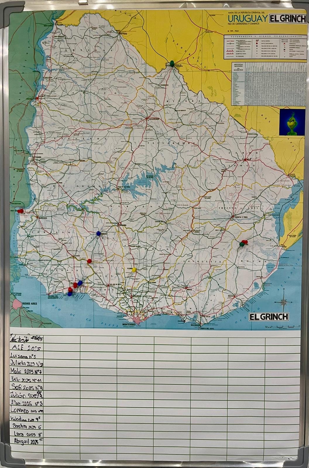 mapa de uruguay